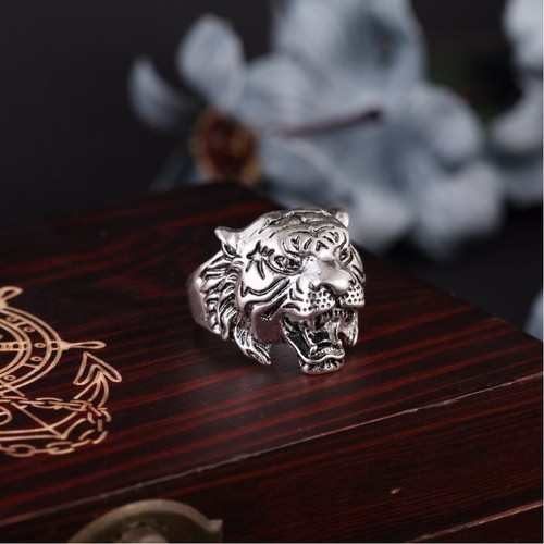 Edelstahl ring tiger - 3d,