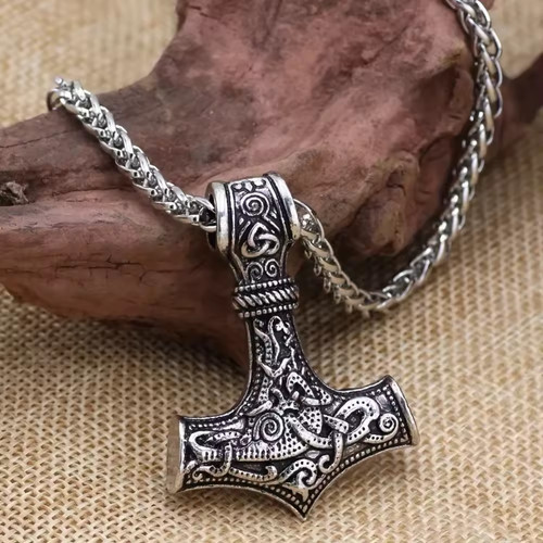 Thors hammer silber - silber, anhänger