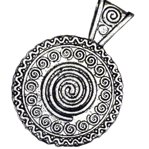 Sonne spirale anhänger zinn - sonne,